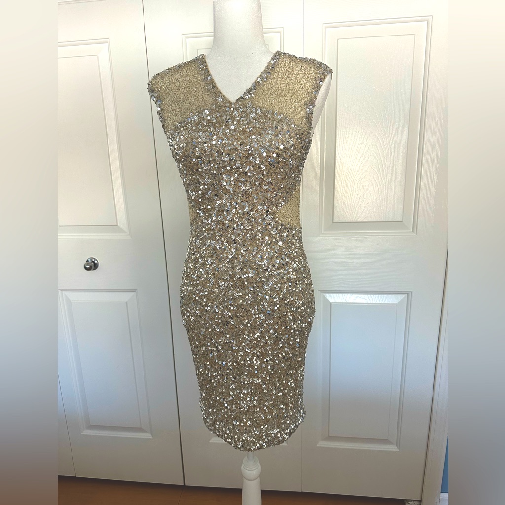 Parker, Cocktail Sequin Dress, Size 4